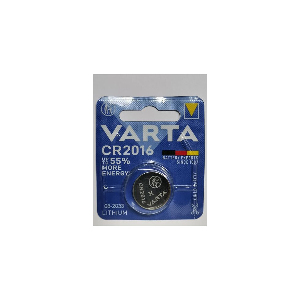 Varta Cr2016 V 1 – Bl (6016) 3 V Non-Rechargeable Lithium Battery Non-Rechargeable Batteries Button/Coin, 3 V, 1 Battery (E), Lithium Coin Cr2016