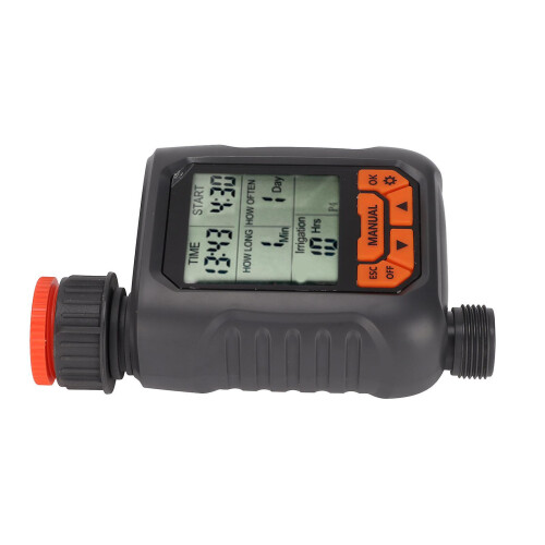 Timer per irrigatori G3/4 con ampio display LCD, controller digitale per irrigazione impermeabile IP65 per giardini e balconi.