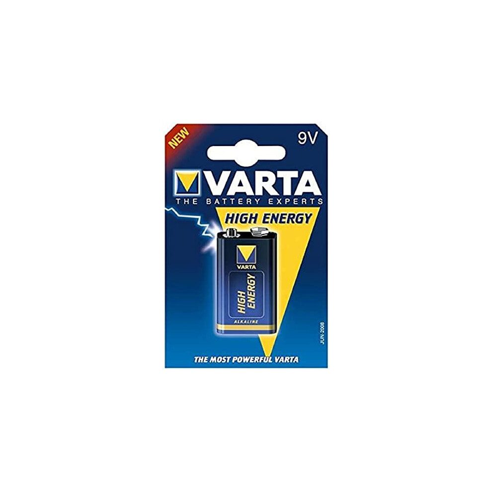 Varta High Energy Alkali Manganese 9V-Block Battery