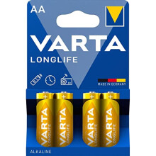 Varta 4106 Alkaline 1.5 V non-rechargeable battery Non-Rechargeable Batteries (Alkaline; Cylindrical; 1.5 V; AA; 50.5 mm, blue, yellow)