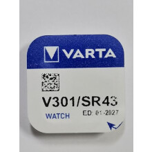 Varta Watch Battery Type: V301 Voltage: 1.55 V Size: 4.2 mm Diameter: 11.6 mm Blister PDA-Point