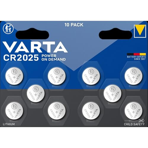 Varta Varta CR2025 battery 10 pack - lithium 3V coin cell