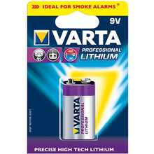 Varta Professional Lithium 9 V Batteries – (Li-ion), Prismatic, 9 V, -20 – 60 C, 2.65 cm, 1.75 cm)
