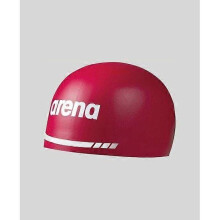 (Red) Areena 3D Soft Silicone Swim Cap
