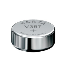 Varta Watch Battery Type: V357 Voltage: 1.55 V Size: 5.4 mm Diameter: 11.6 mm Blister PDA-Point