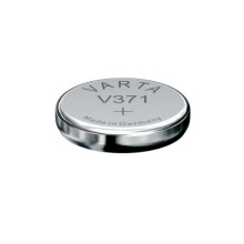 Varta Watch Battery Type: V371 Voltage: 1.55 V Size: 2.1 mm Diameter: 9.5 mm Blister PDA-Point