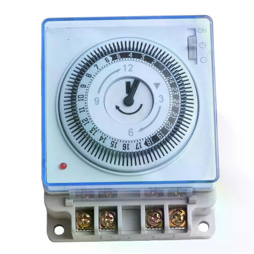 TH-195 Mechanical Daily Cycle Timer for Water Pump Control, AC 110-240V, 1 Conversion Delay
