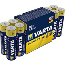 Varta Longlife AA (LR6) Batteries Alkaline Pack of 16