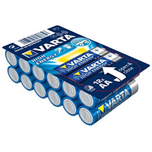 Varta High Energy Mignon Battery 1.5 V Type AA/LR6 Pack of 12