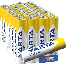 Varta Energy Batteries (AAA Mignon Alkaline Battery Pack of 30)