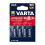 Varta VARTA Longlife Max Power Alkaline Battery, Micro (AAA), Contents: 4 1
