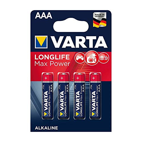 Varta VARTA Longlife Max Power Alkaline Battery, Micro (AAA), Contents: 4