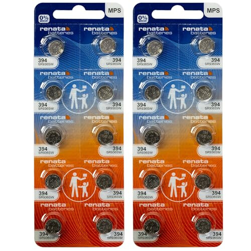 Renata 20 394 Silver Oxide Electronic Zero Mercury Batteries