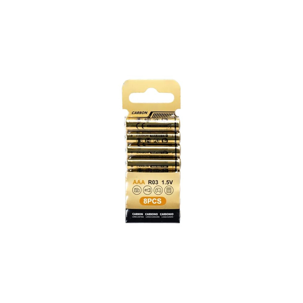 Carbon-Zinc Batteries R03 1.5 V, 8 Pcs 8447343024546