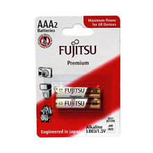 Fujitsu fb84050 – Pack of 2 Premium Alkaline Batteries (LR03 FP, Size AAA)