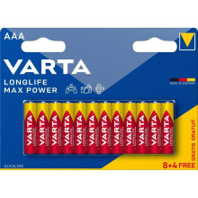 Alkalines Brand VARTA Model VARTA LONGLIFE Max Power AAA X8+4 Free