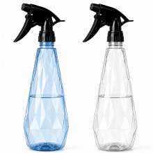 KEPLIN Water Spray Bottles (2 Pack) 600ml  Adjustable Nozzle for Mist & Stream Reusable
