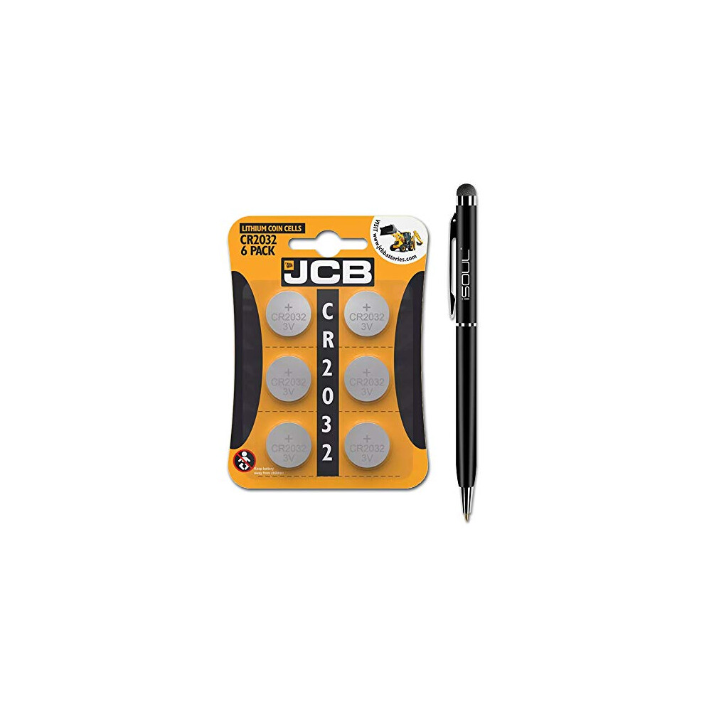 Jcb Cr2032 Lithium Coin Battery 3V 220 Mah Cell - 6 Pack 5055860699777