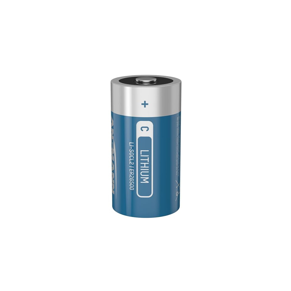 Ansmann Lithium Thionyl Chloride Battery Er26500 C 3.6 V, Ideal For Alarm Systems, Emergency Transmitters, Measuring Devices, Back-Up Systems 4013674170975