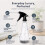 KEPLIN Water Spray Bottles (2 Pack) 600ml  Adjustable Nozzle for Mist & Stream Reusable 5