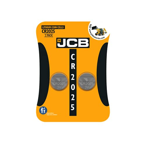 JCB JCB CR2025 Batteries (2 Pack) 3V Lithium Button Cell