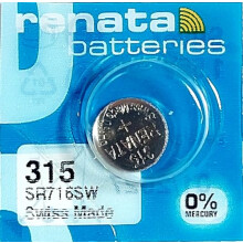Renata Battery 315 SR716SW Silver 1.55V Swiss Made