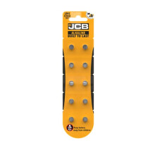 JCB LR41 ALKALINE, PACK OF 10, LR41 AG3 392 192 SR41SW Battery 1.5V Button Coin Cell Batteries,Used in Many Small Electronics, Watch, Calculators,