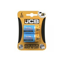JCB C Size Ultra Alakine, Pack of 2 [up to 10 times more power]1.5V LR14 MN1400, ideal for everyday hungry devices, long lasting power, anti-leakage