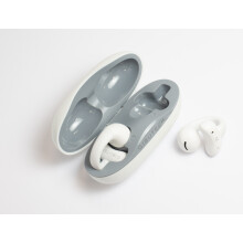 (White) Gibutech Ultra Open Wireless Earbuds | Bone Conduction, Sweatproof, Open-Ear