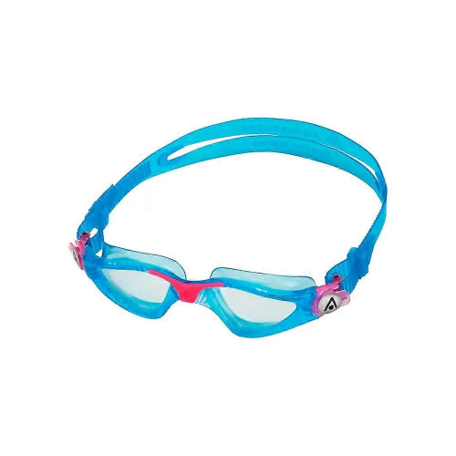 (Aqua Blue/Pink) Aqua Sphere Kayenne Junior Swim Goggles