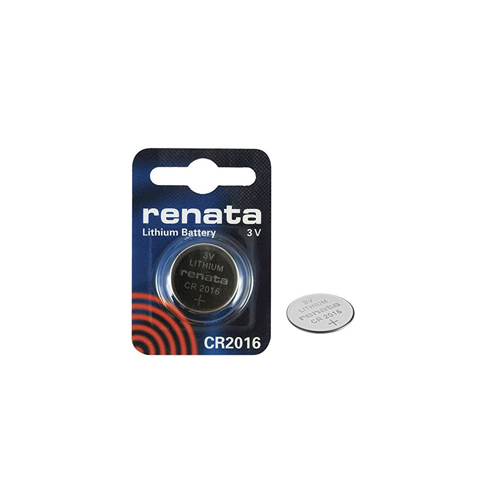 2 X Genuine Renata Swiss Made Cr2016 3V 90Mah Lithium Batteries Cell Coin Button Watch Battery 5055860600117