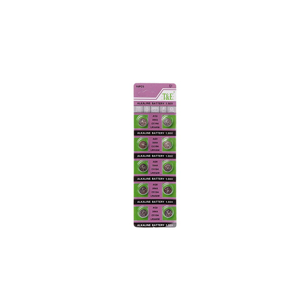 Kerdejar 10Pcs Alkaline Battery Ag9 1.55V Button Coin Cell Watch Batteries Lr936 394 Sr936sw 194 V394 Control Remote 6936488383950