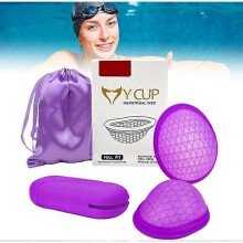 Menstrual Cup, Reusable Femdisc Menstrual Disc, Soft Menstrual Disc, Two Size Menstrual Disc, Leakproof, BPA Free, Tampon Alternatives, S + L