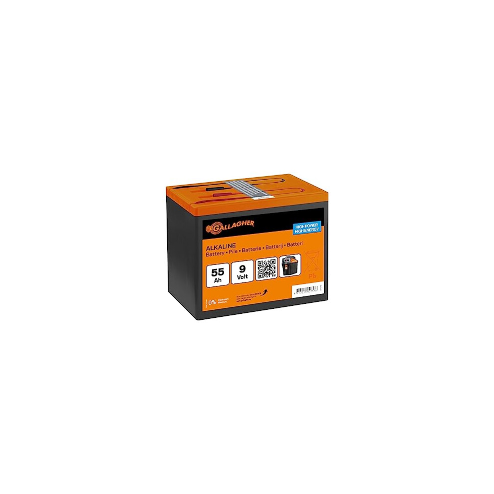 Gallagher Alkaline Energiser Battery Powerpack 9V/55Ah 8713235007578