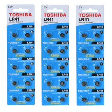 TOSHIBA LR41 AG3 1.5V ALKALINE BATTERY 3PACK X (10PCS) =30