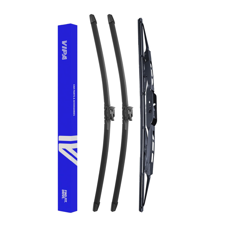 Vipa Car Parts Premium Wiper Blade Set | Fits: Porsche Cayenne Suv (Sep 2002 To Sep 2010) | All-Weather Performance | Durable, Streak-Free Windshield 5056162288706