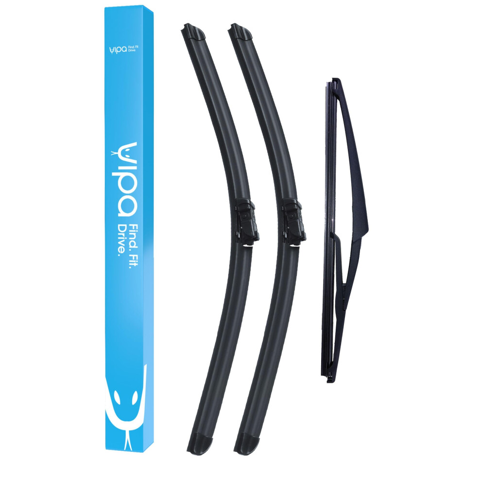 Vipa Wiper Blade Set Fits: Mercedes-Benz E-Class Estate Apr 2014 To Feb 2017 - Easy Fit Video Tutorial 5056162286474