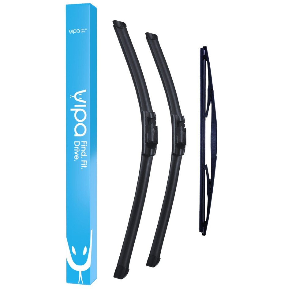 Vipa Wiper Blade Set Fits: Honda Civic Mk8 Hatchback Oct 2005 To Dec 2012 - Easy Fit Video Tutorial 5056162289116