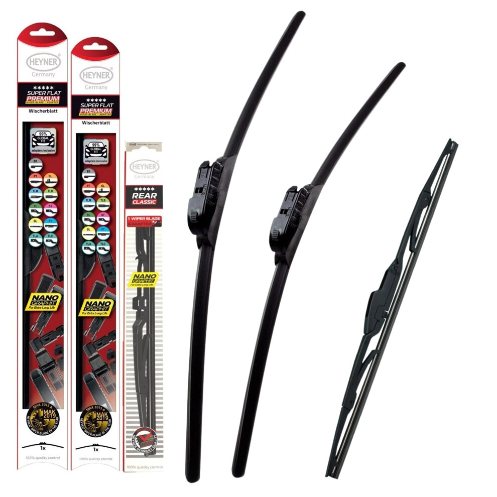 Heyner Germany Fits Peugeot 308 Estate Windscreen Wiper Blades 2013-2020 Size 24"18" Rear Blade 11? Hsf2418tl11j 5055668284885