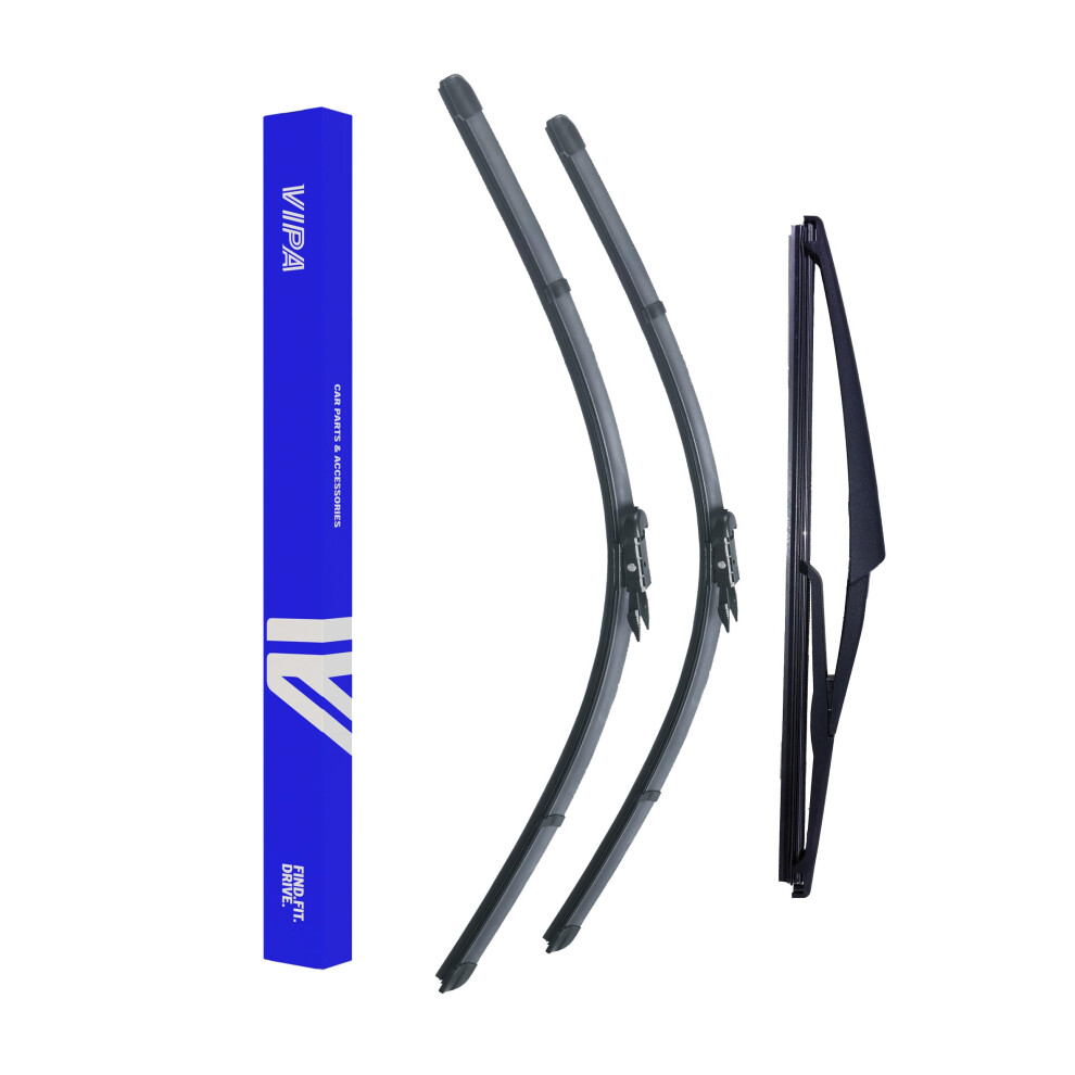 Vipa Car Parts Premium Wiper Blade Set | Fits: Opel Corsa D Hatchback (Jul 2006 To Oct 2014) | All-Weather Performance | Durable, Streak-Free 5056162287457