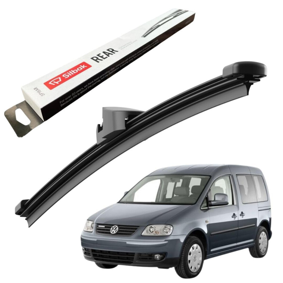 Silbak Rear Windscreen Wiper, Fits For Vw (Volkswagen) Caddy (02/2004-10/2006) Rear Wiper Blade, 400Mm 5056807435786