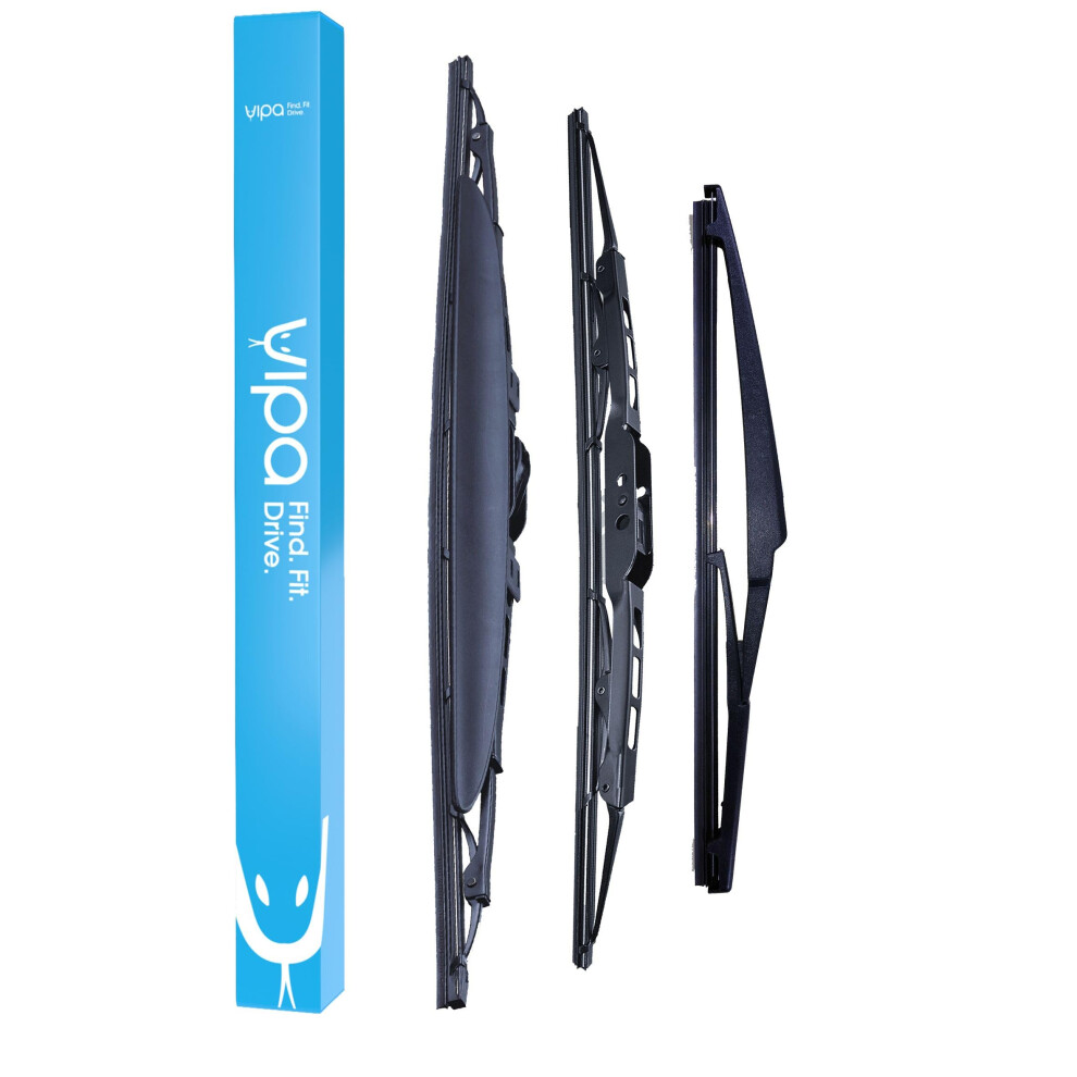 Vipa Wiper Blade Set Fits: Toyota Avensis Estate Apr 2003 To Nov 2008 - Easy Fit Video Tutorial 5056162283619