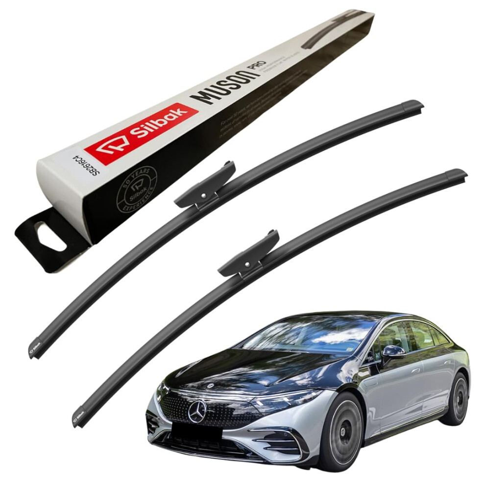 Silbak Windscreen Wipers, Fits For Mercedes-Benz Eqs-Class (2021 Onwards) Front Wiper Blades, 550Mm 5056807436165