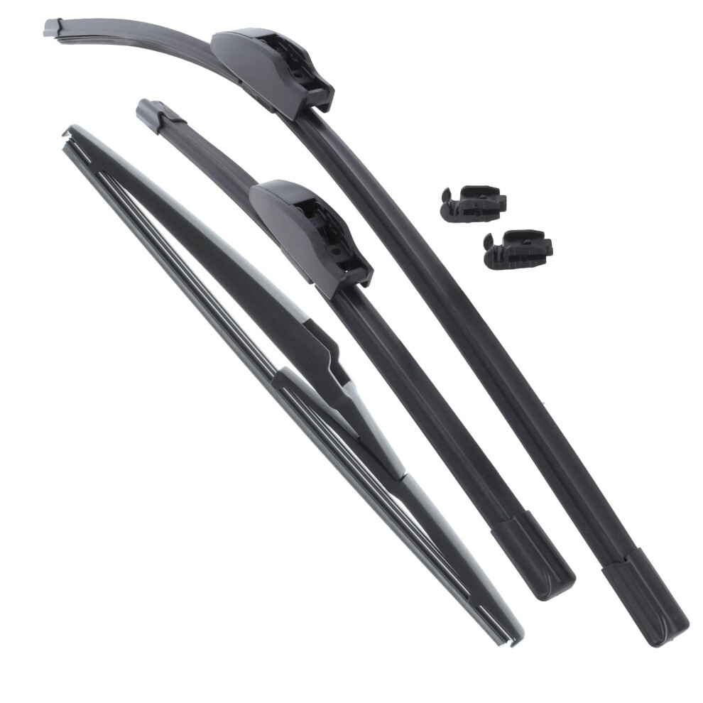 Xyz Parts Front And Rear Windscreen Wiper Blades Set Of 3 Compatible With Honda Civic Mk7 Hatchback 2001-2006 Replacement 5056848184681