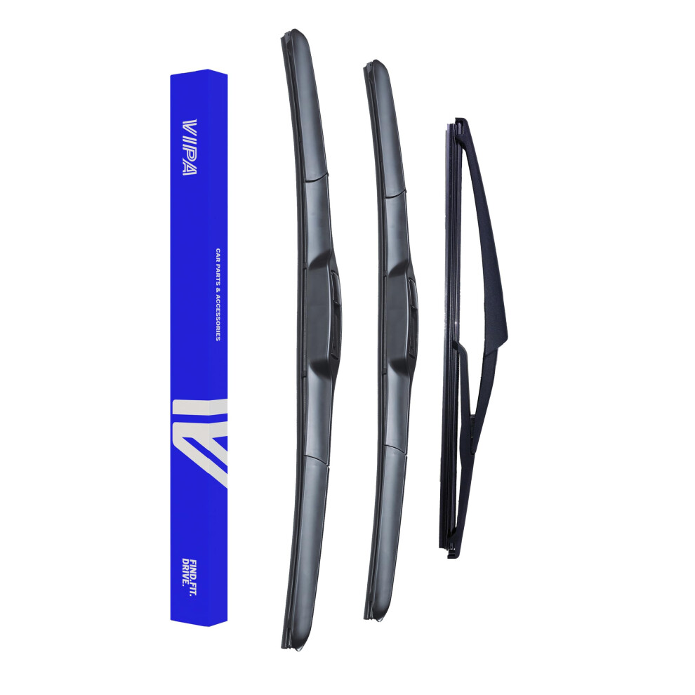 Vipa Car Parts Premium Wiper Blade Set | Fits: Chevrolet Cruze Estate (Aug 2012 To Feb 2015) | All-Weather Performance | Durable, Streak-Free 5056162283909