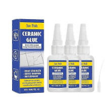 (3) 25-26 1/2/3/4/5x 30ml Ceramic Glue for Porcelain and Pottery Repair Instant Strong Adhesive Glue