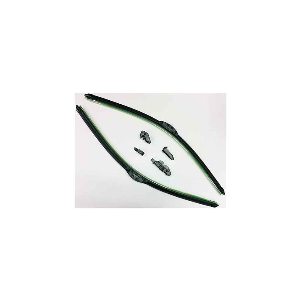 19" + 24" Quality Pair Of Front Specific Aero Flat Windscreen Wiper Blades 5081946669006