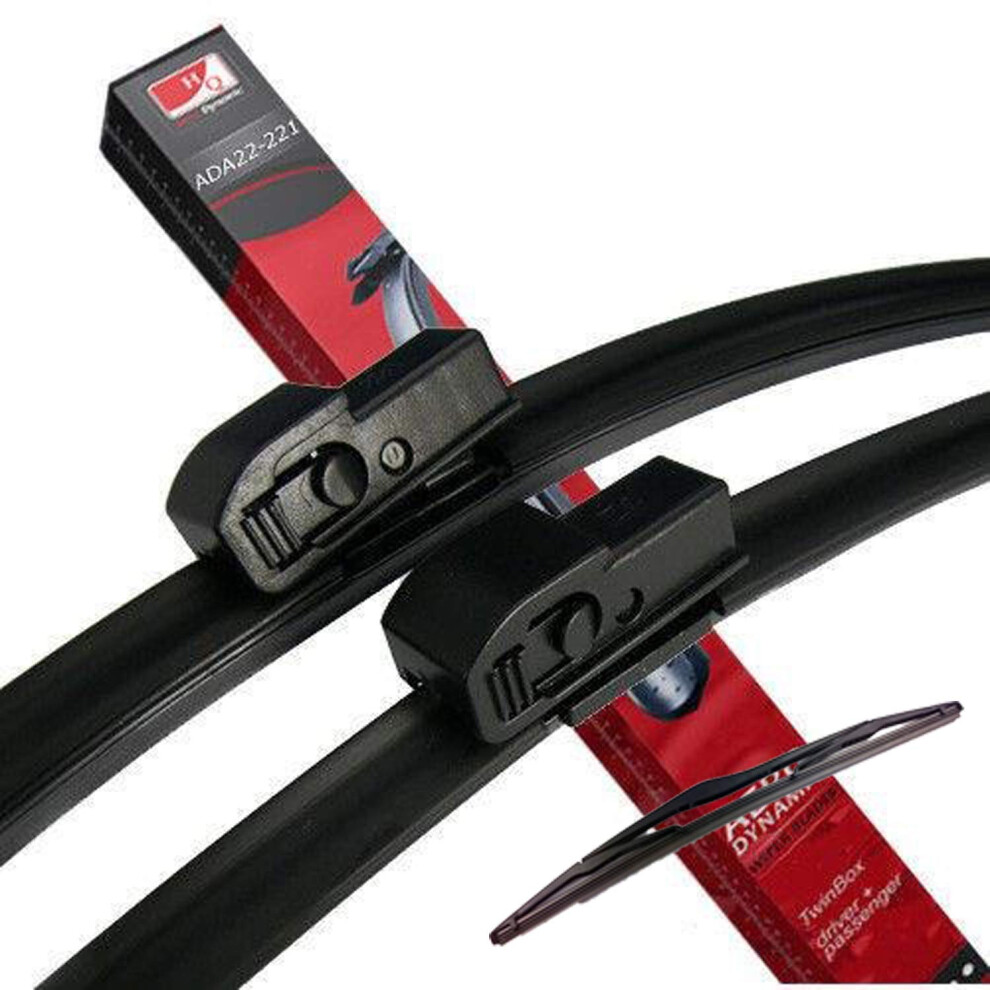 Hq Automotive Wiper Blades For Land Rover Discovery Ll (1998-2004) Front Rear Kit, Ada12-121|Hq14k 5060538796313