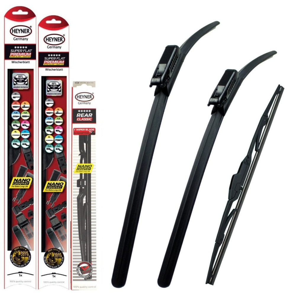 Heyner Germany Fits Dacia Duster Windscreen Wiper Blades 2018-On Size 22"20" Rear Blade 14? Re Hsf2220bl14hrc 5056151140268