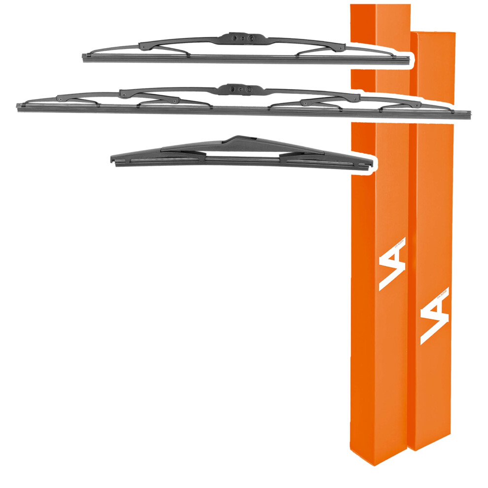 Via Albion? Wiper Blades For ? Hyundai I10 Mk1 (2008-2013) ? All-Weather Front & Rear Wipers Set 5060757060844